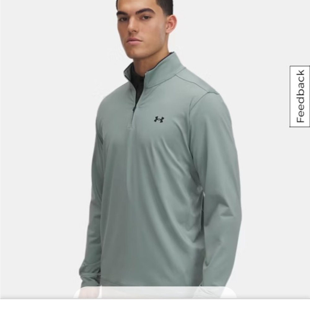Under Armour Men's Jacket Gray Performance 1/4 Zip